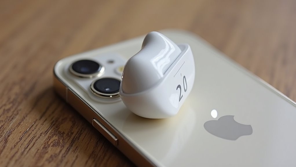ekran blokady baterii AirPods