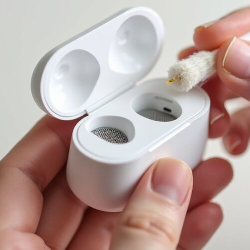 Jak wyczyścić siateczkę w AirPodach?