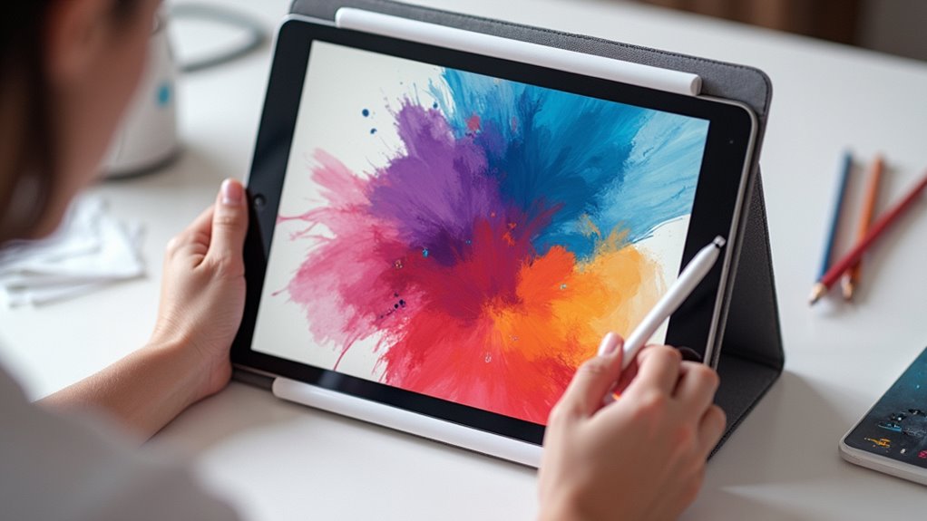 procreate warstwy maski mieszanie