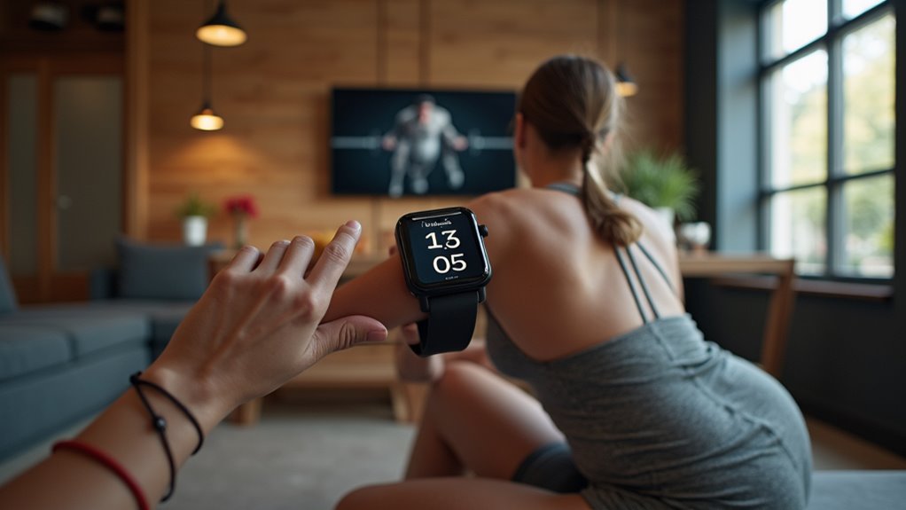 analiza fitness napędzana przez zegarek w czasie rzeczywistym